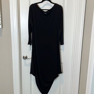 Planet by Lauren G Black  long asymmetrical dress